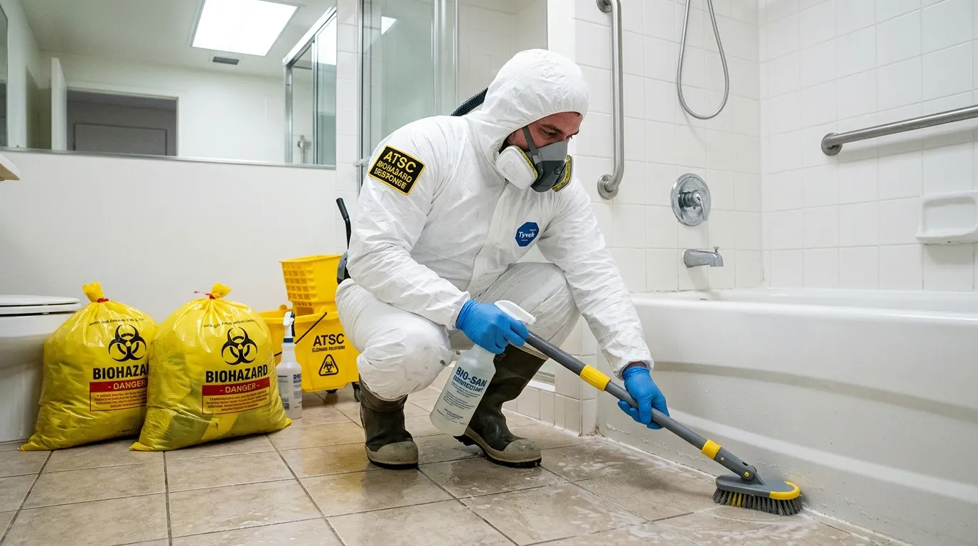 Decontamination equipment deployed for Blood Cleanup in Lake Dallas